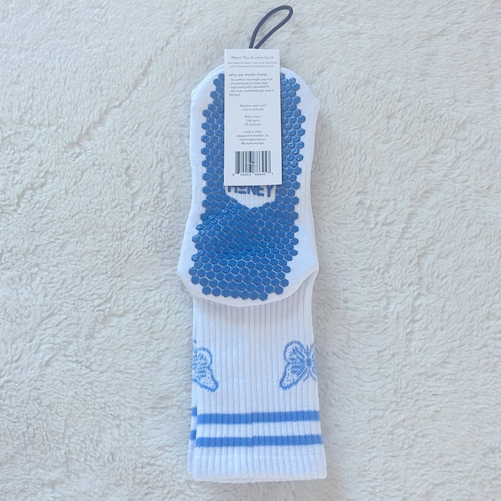 Lucky Honey The Emmie Butterfly Grip Socks NWT - Picture 7 of 7